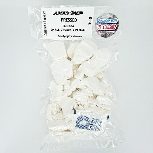 8 oz PRESSED BANANA CREAM Tapioca Small Chunks, Pebbles (SOFT CRUNCH) ** 30% OFF**