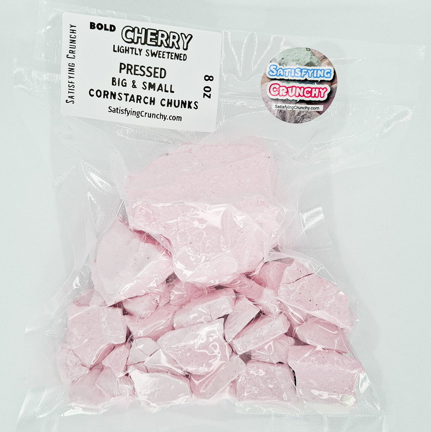 8 oz LIGHTLY SWEETENED PRESSED CHERRY Big & Small Cornstarch CHUNKS