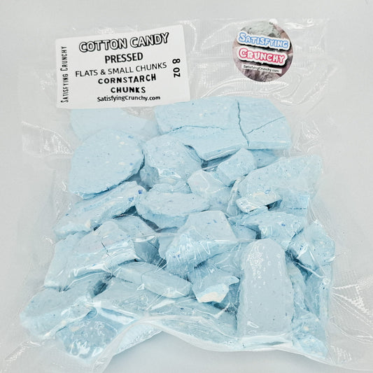 8 oz PRESSED COTTON CANDY FLATS & SMALL Cornstarch CHUNKS