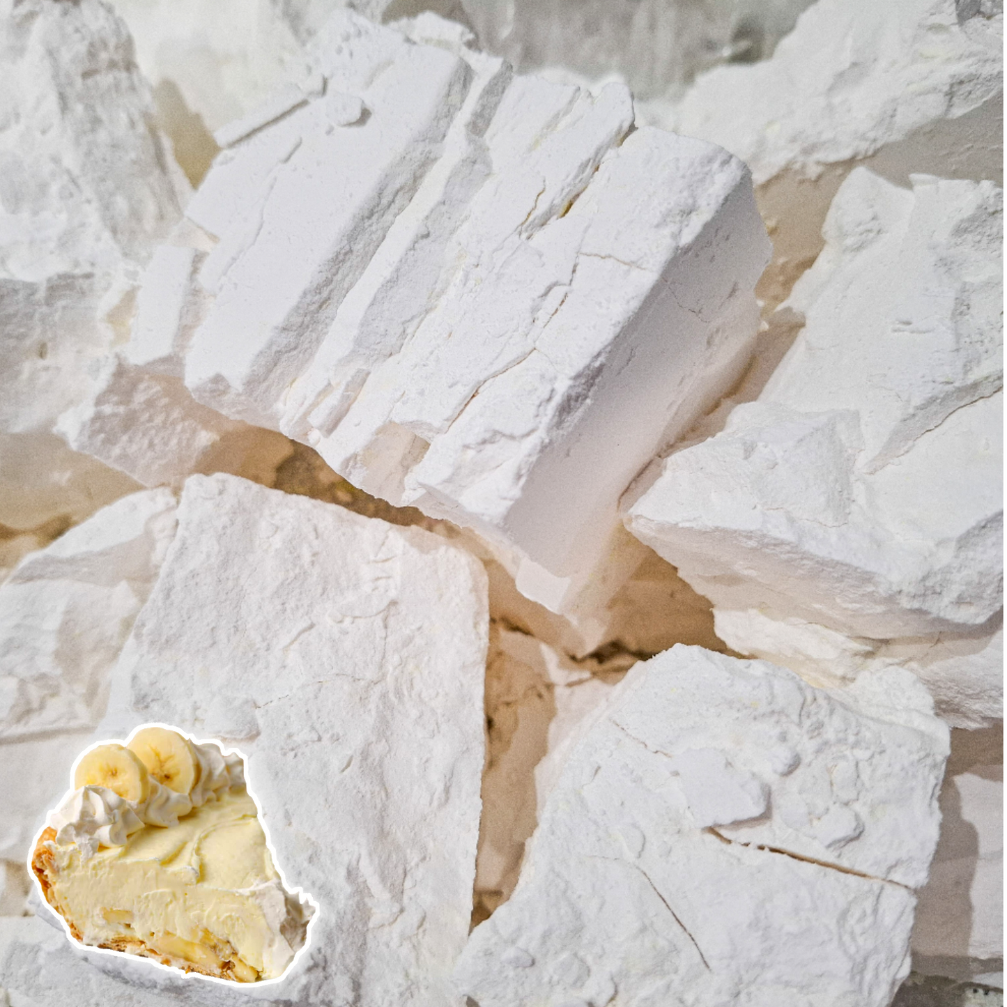 8 oz PRESSED BANANA CREAM Tapioca CHUNKS (SOFT CRUNCH) ** 30% OFF**